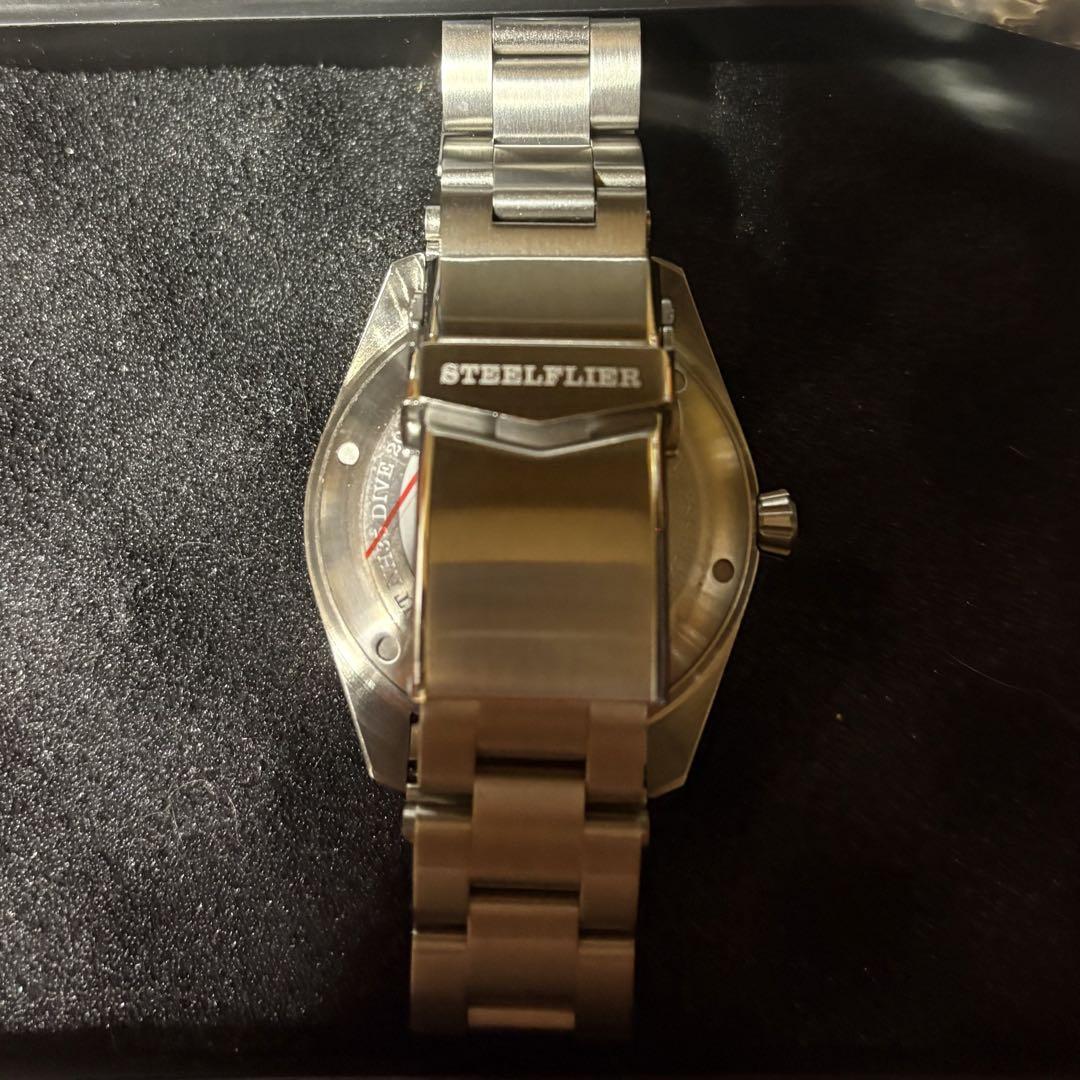 STEELFLIER Omega Seamaster Homage NH35 Broad Arrow Automatic