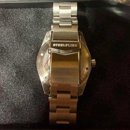 STEELFLIER Omega Seamaster Homage NH35 Broad Arrow Automatic