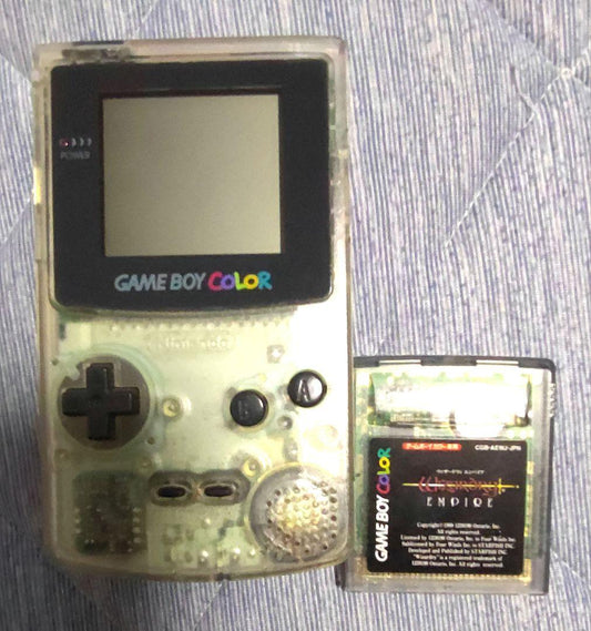 Game Boy Color Clear Wizardry Empire Set Used