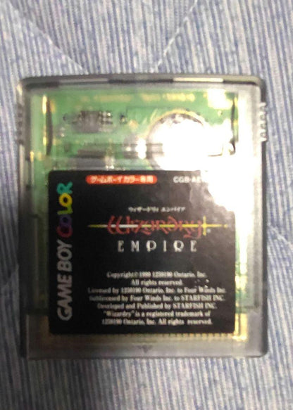Game Boy Color Clear Wizardry Empire Set Used