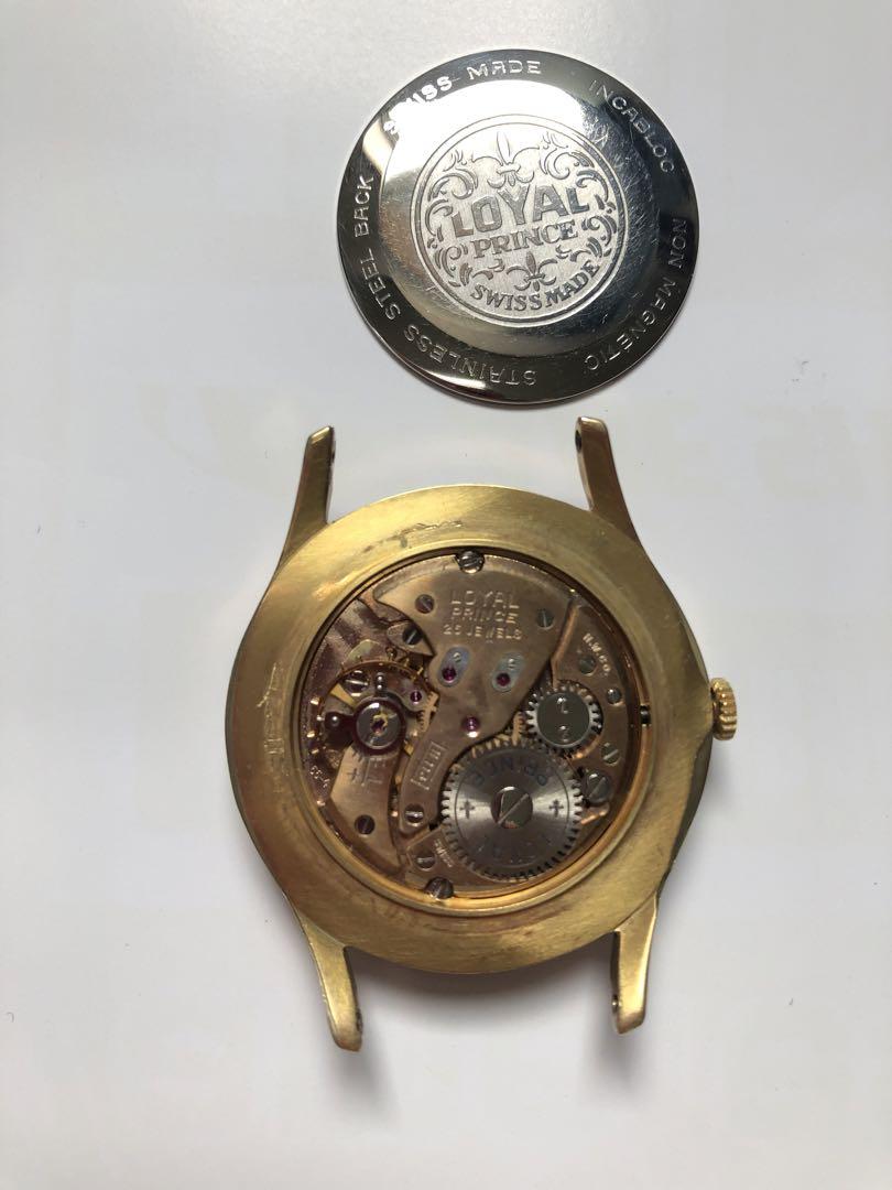 Medalion Red Mechanism Running Product Royal Prince Deluxe 25 Jewels Rare Dial