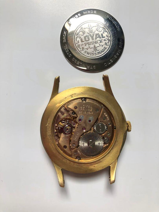 Medalion Red Mechanism Running Product Royal Prince Deluxe 25 Jewels Rare Dial