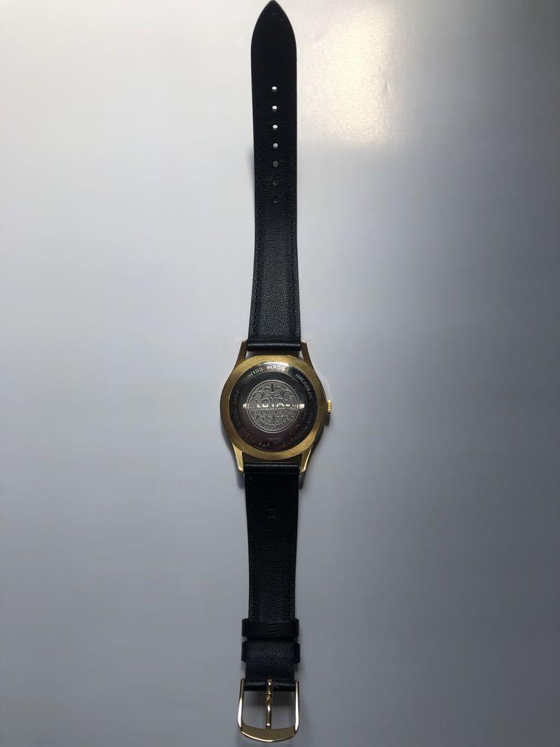 Medalion Red Mechanism Running Product Royal Prince Deluxe 25 Jewels Rare Dial