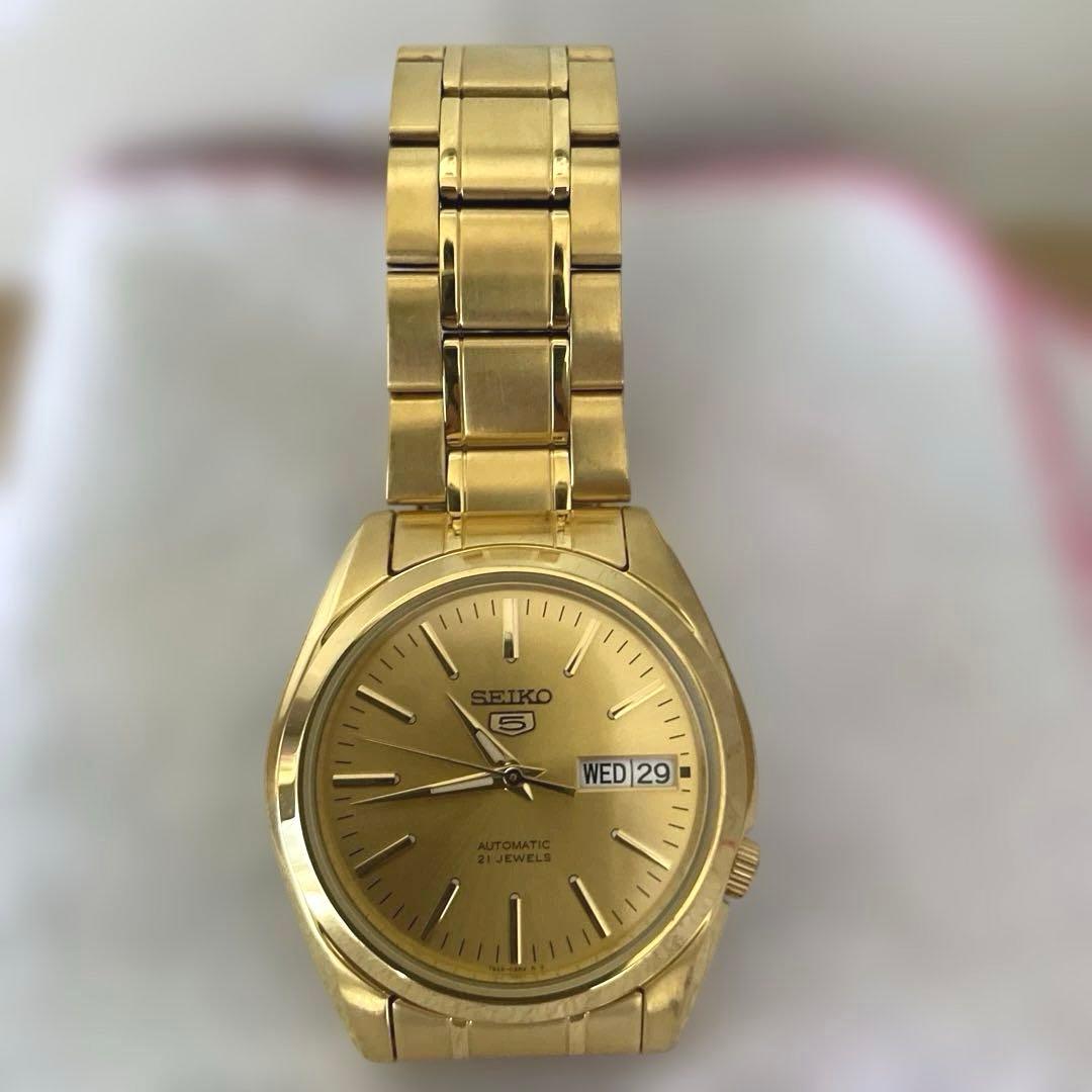 SEIKO 5 SNKL48K1 Automatic Winding Watch Gold