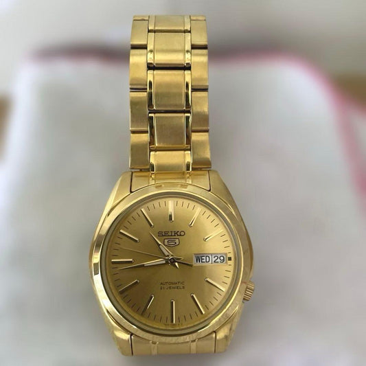 SEIKO 5 SNKL48K1 Automatic Winding Watch Gold