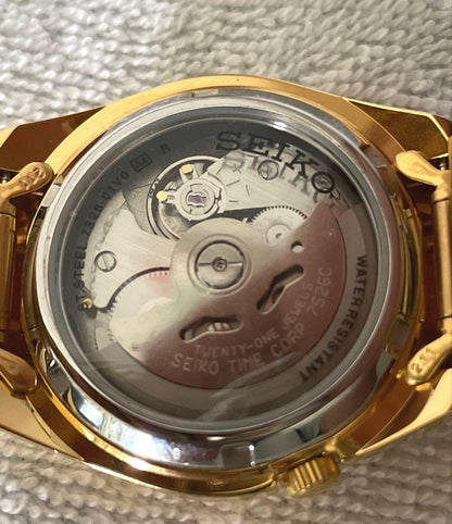 SEIKO 5 SNKL48K1 Automatic Winding Watch Gold