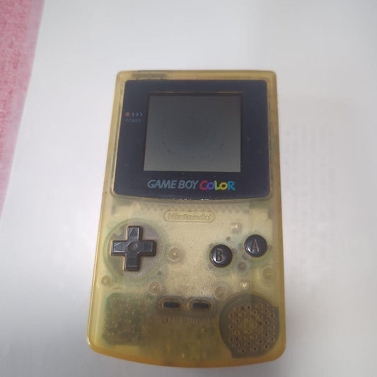 Nintendo Game Boy Color Clear Yellow with 2 Game Software