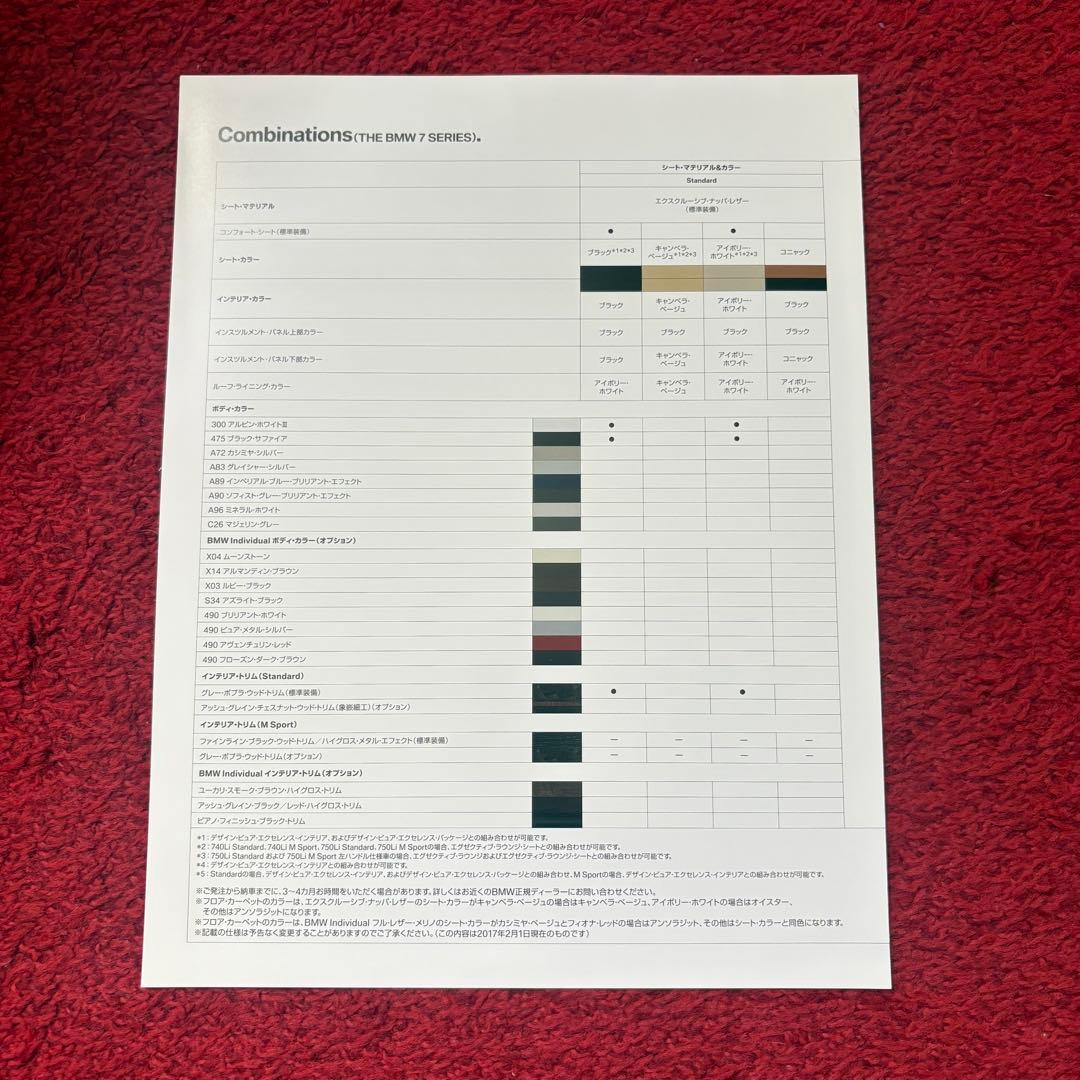 BMW 7 Series Catalog