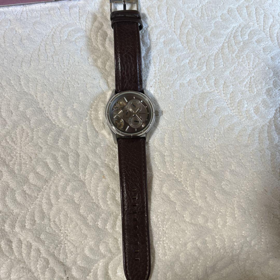 Automatic Winding Watch Brown Leather