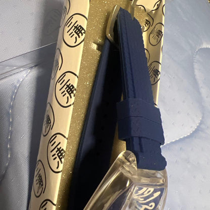 mut Three-Purpura Blue Silicone Watch