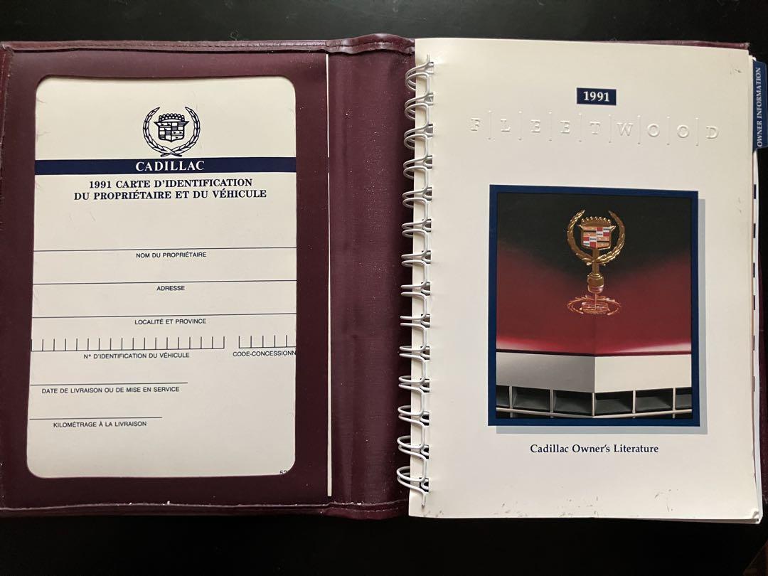Cadillac U.S. Owner's Manual 1991