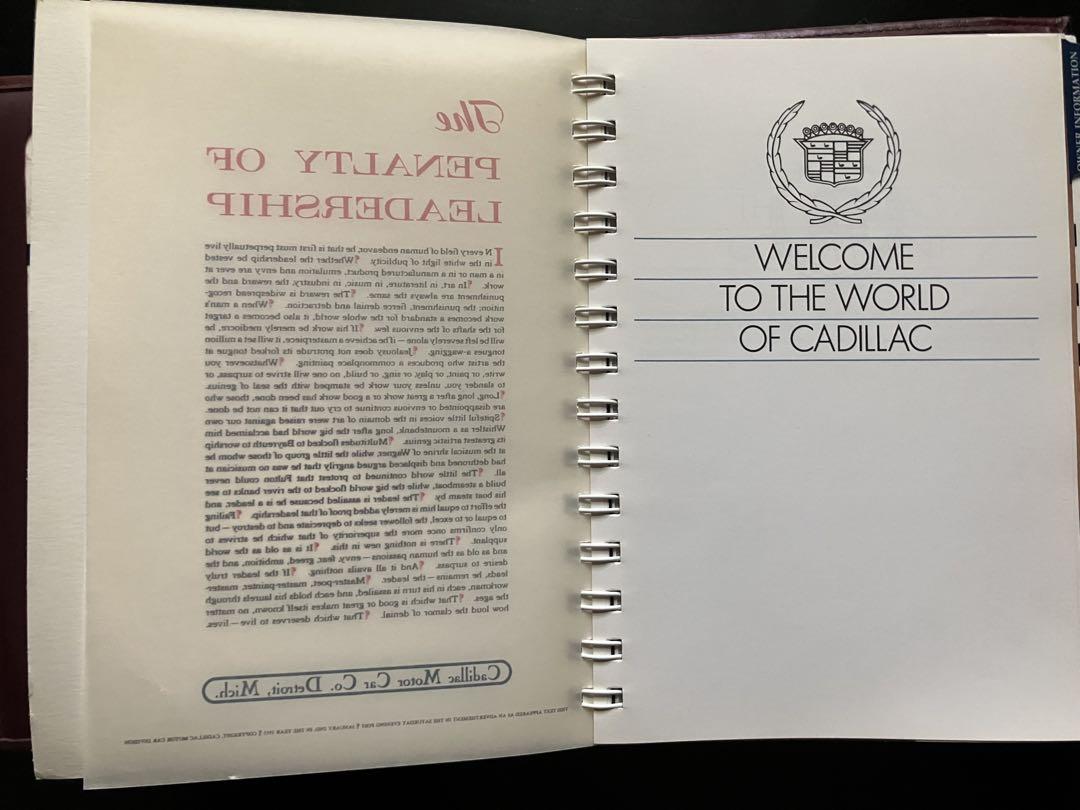 Cadillac U.S. Owner's Manual 1991
