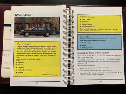 Cadillac U.S. Owner's Manual 1991