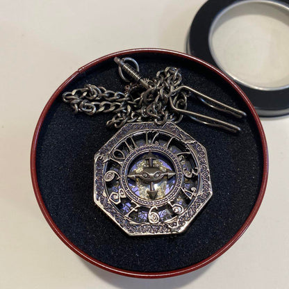 New Unworn Pocket Watch Nightmare Before Christmas High-Quality Line Stone Eight-Sided Relief Watch 20th Anniversary