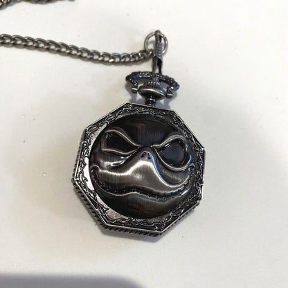New Unworn Pocket Watch Nightmare Before Christmas High-Quality Line Stone Eight-Sided Relief Watch 20th Anniversary