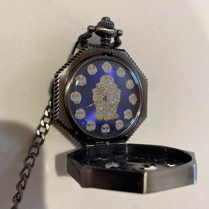 New Unworn Pocket Watch Nightmare Before Christmas High-Quality Line Stone Eight-Sided Relief Watch 20th Anniversary