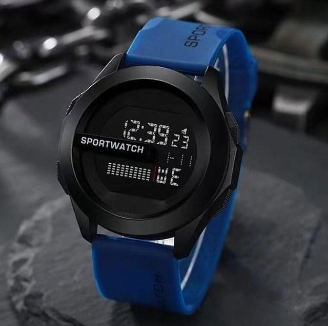 Men's and Women's LED Water-Resistant Sports Digital Watch Blue