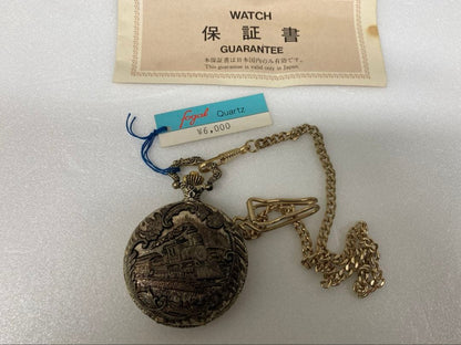 Pocket Watch Train Unused Retro Watch