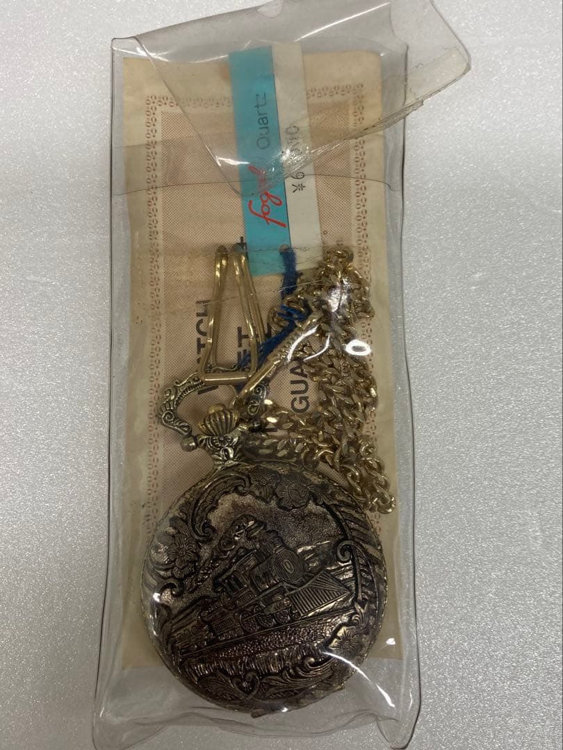 Pocket Watch Train Unused Retro Watch