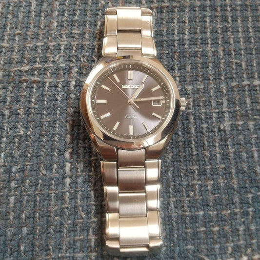 Men's Seiko Solar Watch SEIKO Solar V145-0BL0 Function Tested