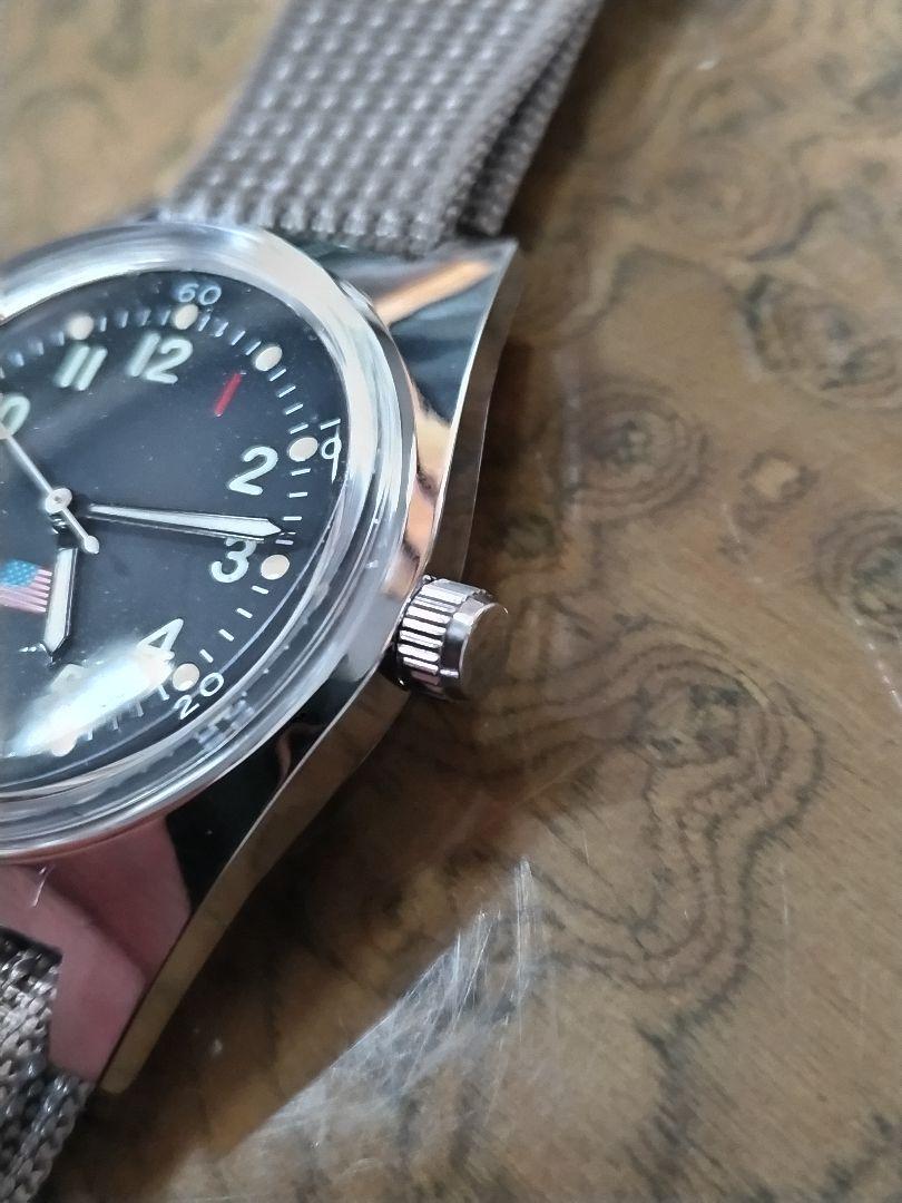 Pilot Military Watch Automatic Black Dial Uruske 36mm