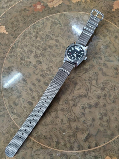 Pilot Military Watch Automatic Black Dial Uruske 36mm