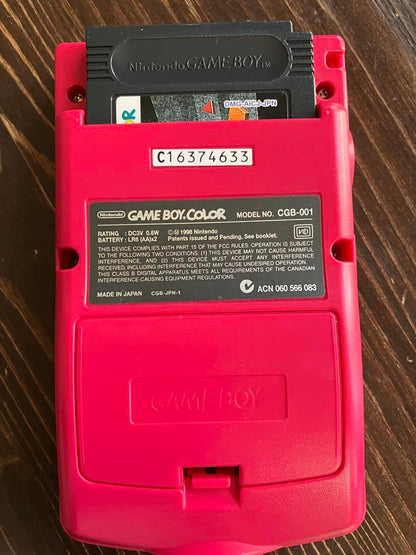 Game Boy Color Pink