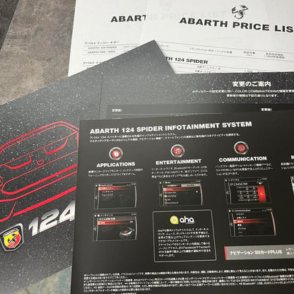ABARTH New Car Catalog Set T ipo July 2024 Issue Included Extremely Good Condition