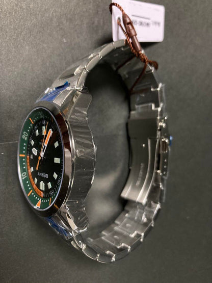 BERNY Automatic Winding Diver Watch Super Luminous 20ATM Sapphire Glass