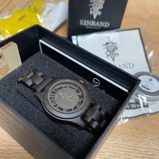Beautiful Condition EINBAND Wooden Wristwatch