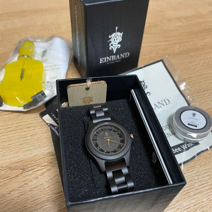 Beautiful Condition EINBAND Wooden Wristwatch