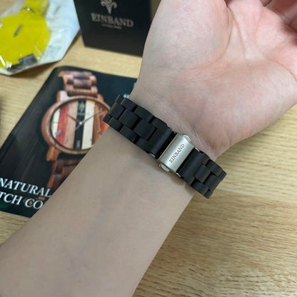 Beautiful Condition EINBAND Wooden Wristwatch