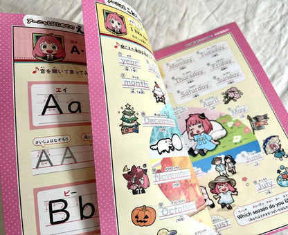 Unused Good Condition Spy Family Work Book Sample Item Movie Entrance Bonus Badge 2 Pieces