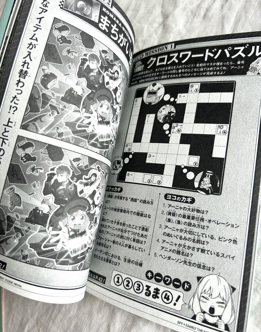 Unused Good Condition Spy Family Work Book Sample Item Movie Entrance Bonus Badge 2 Pieces