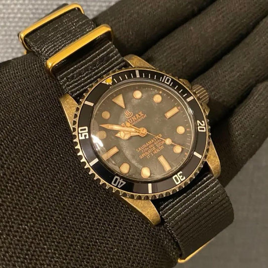 SAUNAX Vintage Submariner Milsub NH35 Vintage