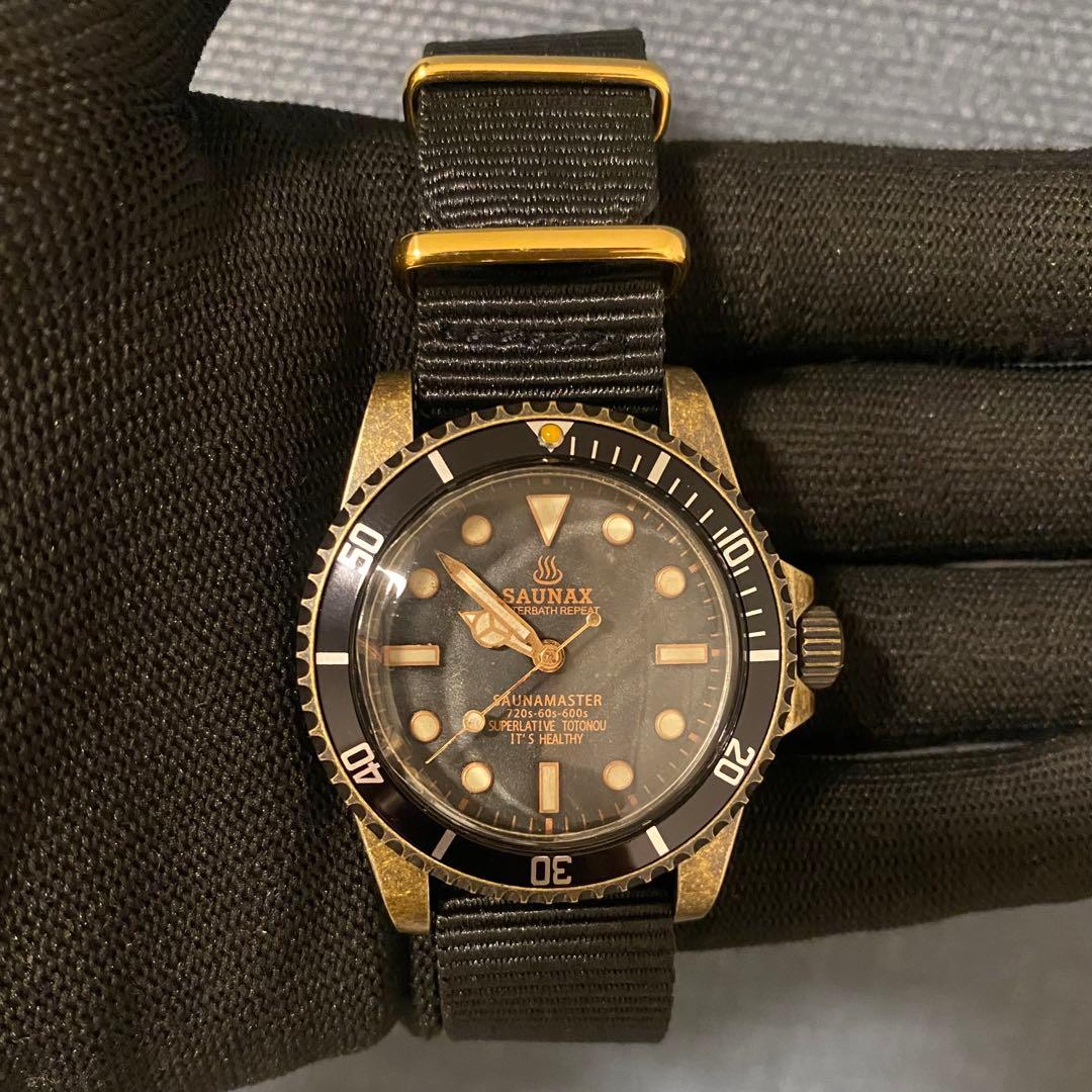 SAUNAX Vintage Submariner Milsub NH35 Vintage