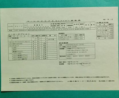 Beautiful condition 1990 Nissan Laurel 7th generation C34 type 'Club S Selection' catalog
