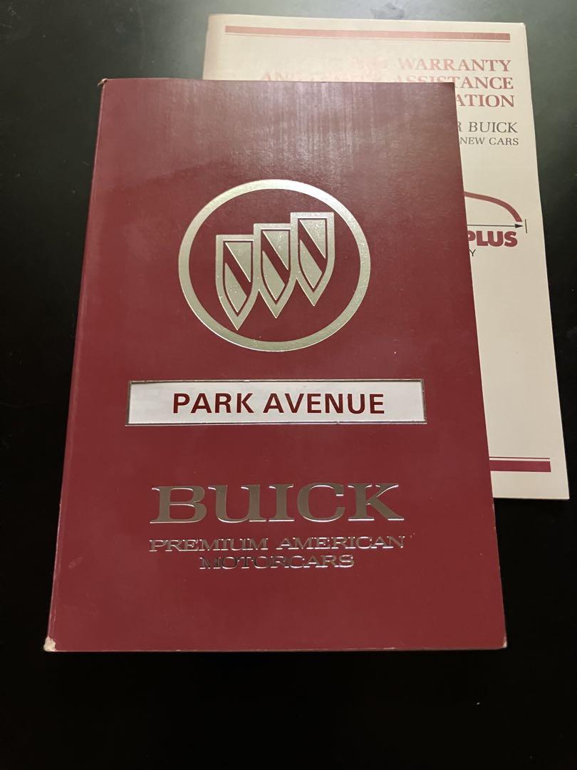 1991 Model Buick Park Avenue Owner's Manual