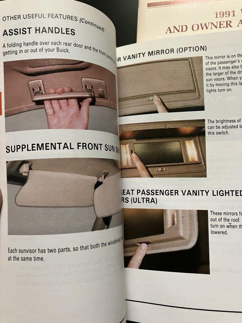 1991 Model Buick Park Avenue Owner's Manual