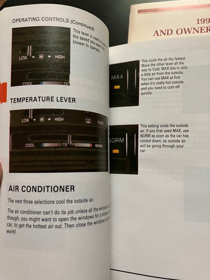 1991 Model Buick Park Avenue Owner's Manual