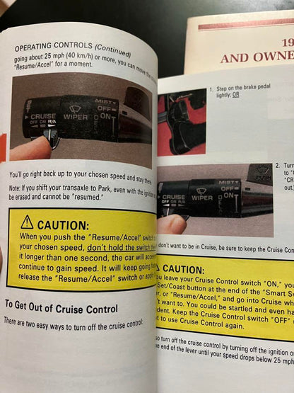 1991 Model Buick Park Avenue Owner's Manual