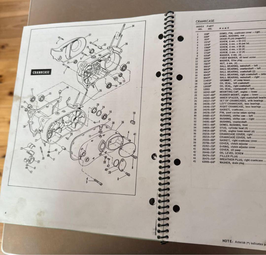 Aermacchi Harley-Davidson X-90 Parts Catalog 1973