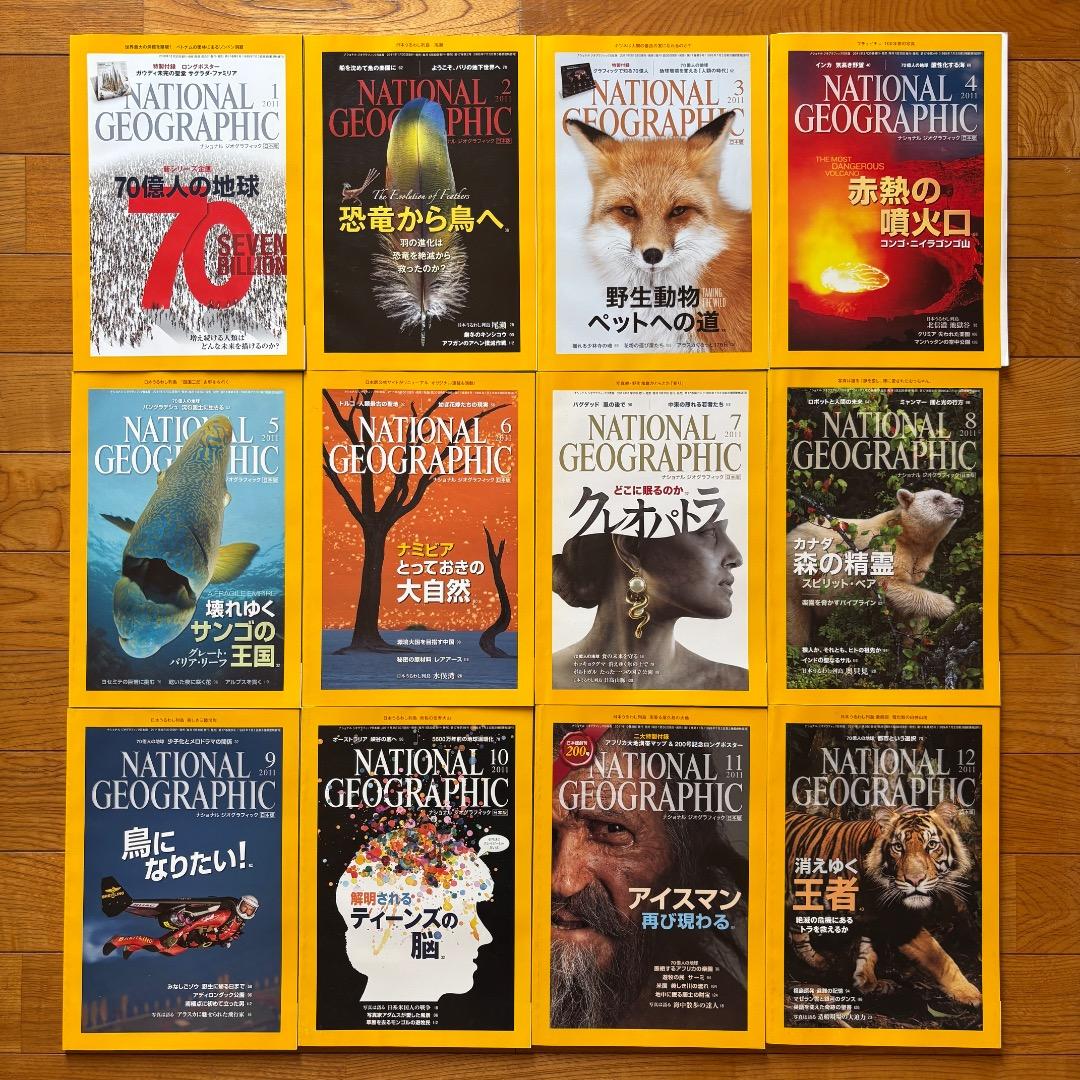 National Geographic 2011 January-December Set of 12 Issues