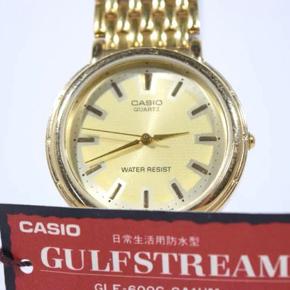 Vintage Casio men's wristwatch in gold plating, GUFSTREAM.