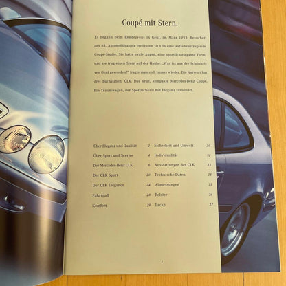 【Price Reduced】Old Car Catalog Mercedes-Benz (Benz) CLK