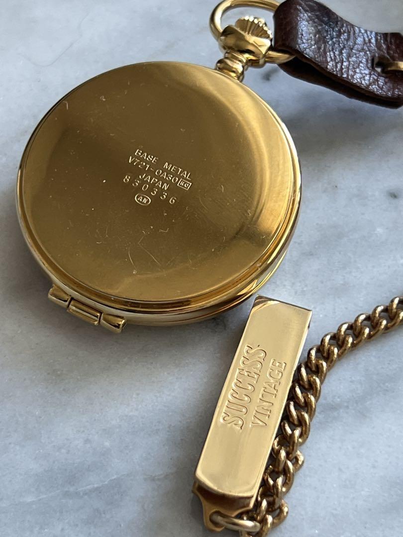 [Battery Replaced] SEIKO ALBA SUCSESS Pocket Watch Antique