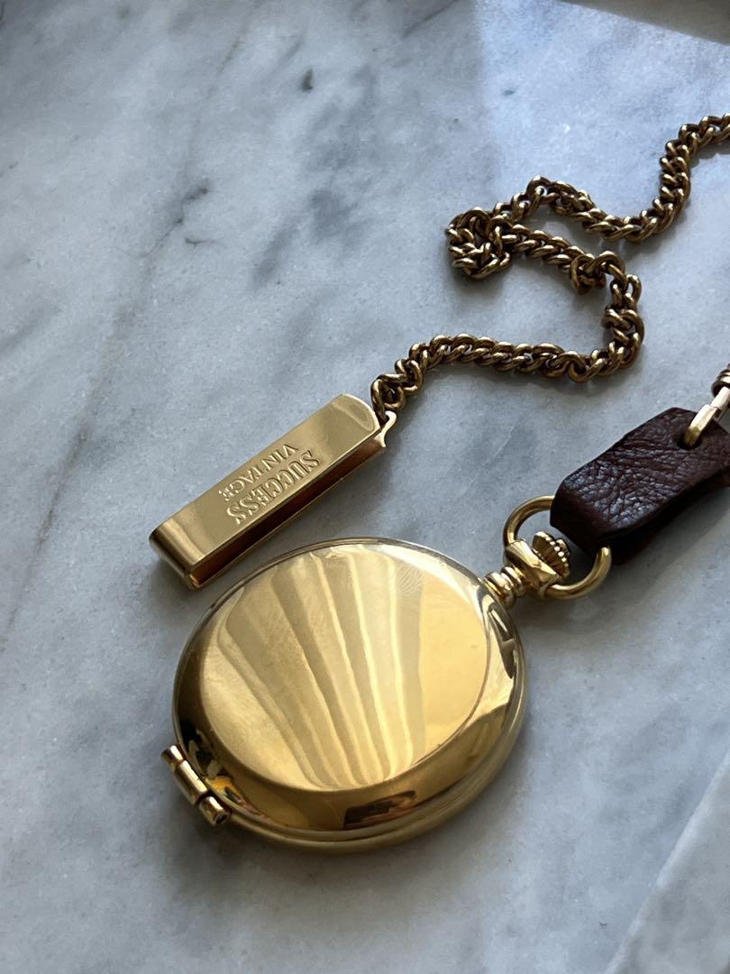 [Battery Replaced] SEIKO ALBA SUCSESS Pocket Watch Antique