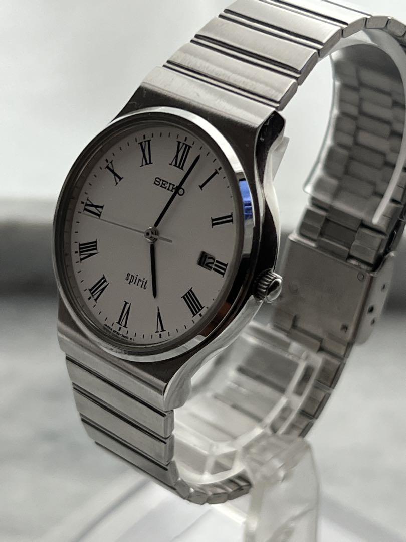 【Battery Replaced】Excellent Condition SEIKO SPIRIT DATE classic