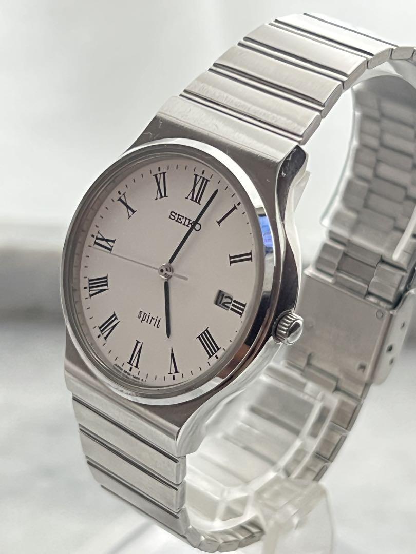 【Battery Replaced】Excellent Condition SEIKO SPIRIT DATE classic