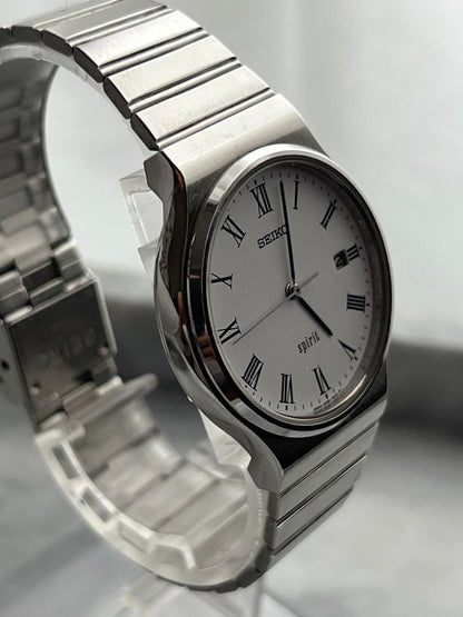 【Battery Replaced】Excellent Condition SEIKO SPIRIT DATE classic